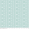 13" End of Bolt -SALE FLANNEL Northern Lights Fair Isle F15002 Glacier-Riley Blake-Stripes Winter Bears Trees Snowflakes Deer-FLANNEL Cotton
