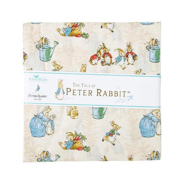 The Tale of Peter Rabbit Layer Cake 10" Stacker Bundle - Riley Blake Designs - 42 piece Precut Pre cut - Quilting Cotton Fabric