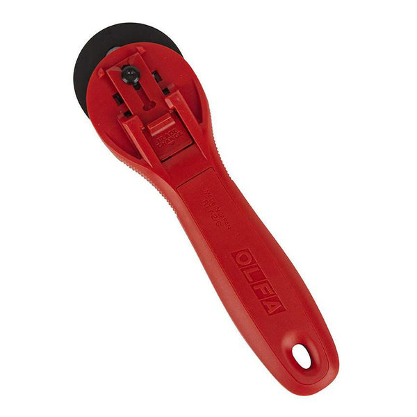 SALE Olfa Olfa Quick-Change 45mm Rotary Cutter RTY-2C-RED by Lori Holt  - Anti-Slip Texture Grooves - Left or Right-Handed