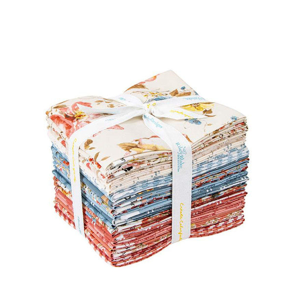 SALE Countryside Fat Quarter Bundle 24 pieces - Riley Blake Designs - Pre cut Precut - Floral - Quilting Cotton Fabric