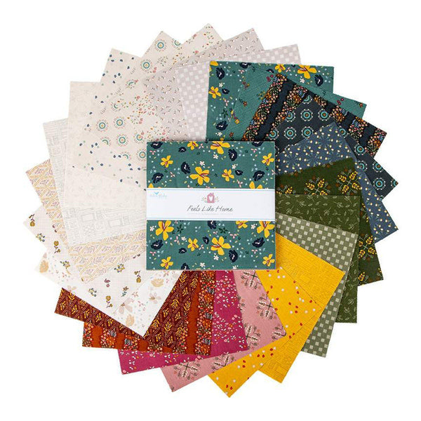 SALE Feels Like Home Layer Cake 10" Stacker Bundle - Riley Blake Designs - 42 piece Precut Pre cut - Quilting Cotton Fabric