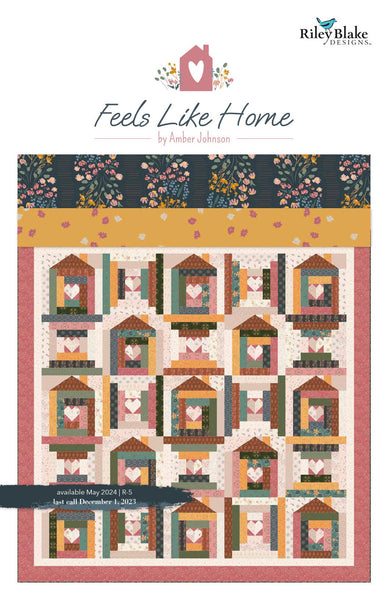 SALE Feels Like Home Charm Pack 5" Stacker Bundle - Riley Blake Designs - 42 piece Precut Pre cut - Quilting Cotton Fabric