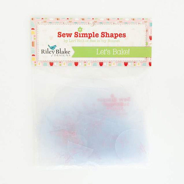 SALE Lori Holt Let's Bake! Bake Sale 2 Sew Simple Shapes STT-8451 - Riley Blake Designs - 25 Plastic Applique Templates