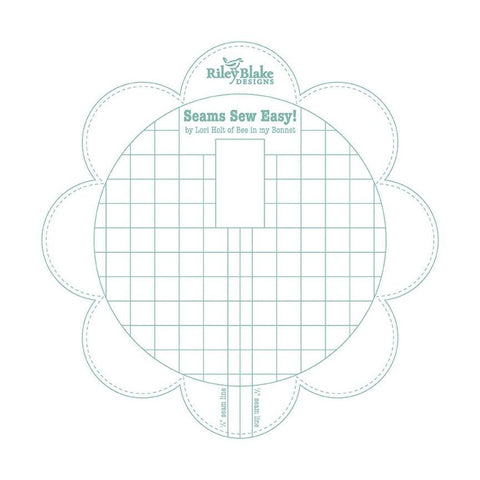 SALE Lori Holt Seams Sew Easy Seam Guide ST-25443 Sea Glass - Riley Blake Designs - For Accurate Sewing Seams