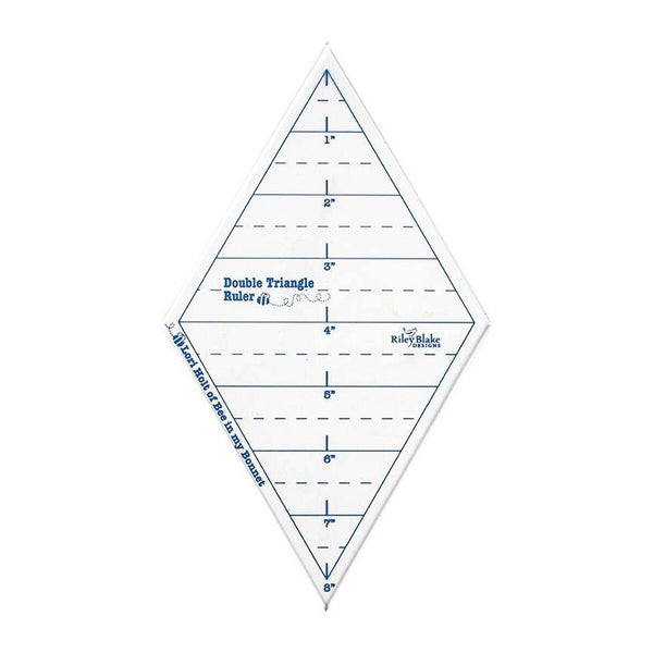 SALE Lori Holt Double Triangle Ruler Set ST-24602 - Riley Blake Designs - Plastic 4" and 8" Rulers - Set of 2