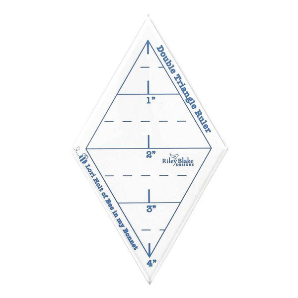 SALE Lori Holt Double Triangle Ruler Set ST-24602 - Riley Blake Designs - Plastic 4" and 8" Rulers - Set of 2