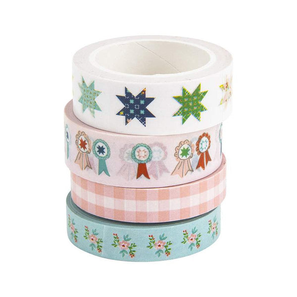 Tasha Noel Quilt Fair Washi Tape ST-25533 - Riley Blake Designs - 4-Pack - 10 Yards Each Low-Tack