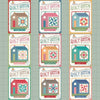 Collage of Riley Blake quilt seeds Home Town patterns. Depicts all nine patterns in a collage with a sage background. 
Cute Little Fabric Shop