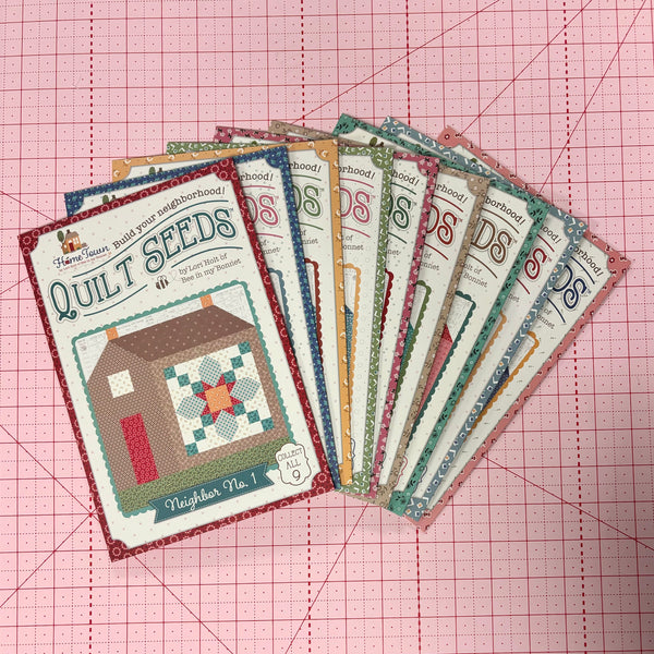 Picture of Riley Blake Quilt Seeds Pattern for the Home Town collection. Set of 9. 
Cute Little Fabric Shop