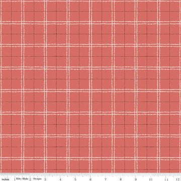 SALE Countryside Plaid C14535 Red - Riley Blake Designs - Quilting Cotton Fabric