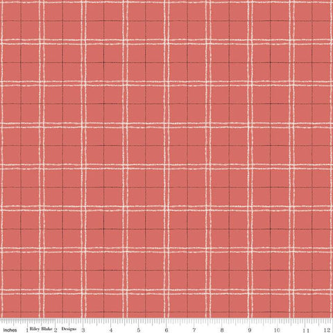 SALE Countryside Plaid C14535 Red by Riley Blake Designs - Quilting Cotton Fabric