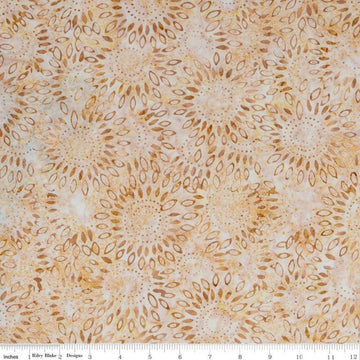 SALE Batiks Expressions BTHH1051 Straw - Riley Blake Designs - Hand-Dyed Tjaps Print - Quilting Cotton Fabric