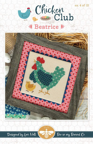 DEAL Beatrice Chicken Club #4 Cross Stitch PATTERN P051-ISE - Riley Blake Designs - Instructions Only - It's Sew Emma - Counted Cross Stitch