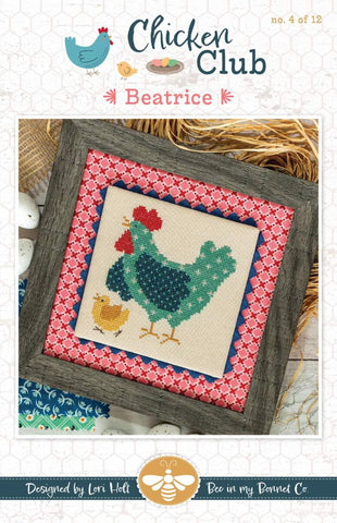 SALE Beatrice Chicken Club #4 Cross Stitch PATTERN P051-ISE - Riley Blake Designs - Instructions Only - It's Sew Emma - Counted Cross Stitch