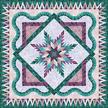 SALE Wintergreen Quilt PATTERN P182 - Quiltworx - Riley Blake Designs - INSTRUCTIONS Only - Paper-Pieced Medallion