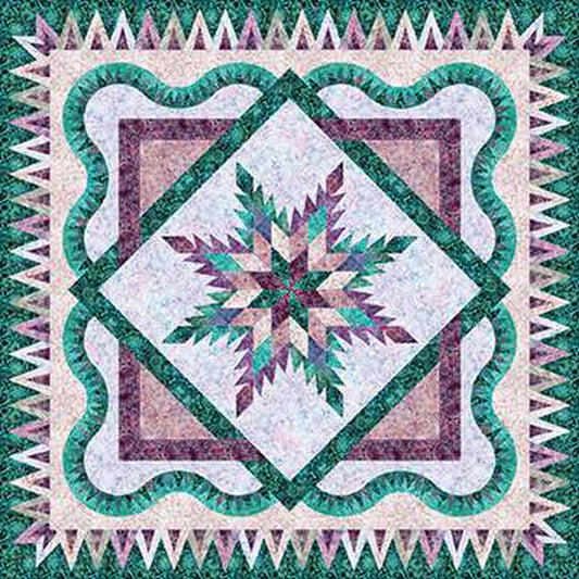 SALE Wintergreen Quilt PATTERN P182 - Quiltworx - Riley Blake Designs - INSTRUCTIONS Only - Paper-Pieced Medallion