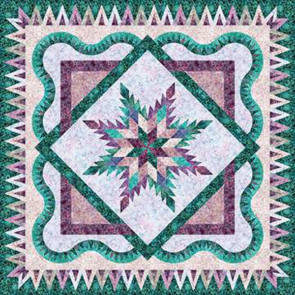 SALE Wintergreen Quilt PATTERN P182 by Quiltworx - Riley Blake Designs - INSTRUCTIONS Only - Paper-Pieced Medallion