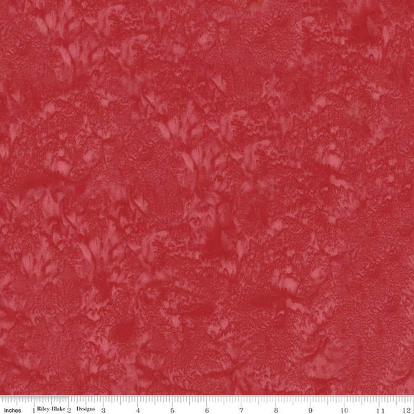 SALE Batiks Expressions Hand-Dyes BT21000-214 Crimson - Riley Blake Designs - Hand-Dyed Print - Quilting Cotton