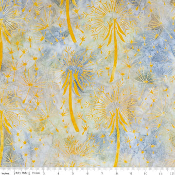 SALE Batiks Expressions BTPT1084 Jonquil - Riley Blake Designs - Hand-Dyed Tjaps Print - Quilting Cotton Fabric