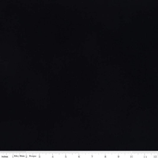 DEAL Batiks Expressions Hand-Dyes BTCB209 True Black  - Riley Blake Designs - Hand-Dyed Print - Quilting Cotton