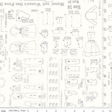 3-Yard Cut - SALE Bee Backings Pattern WIDEBACK WB6421 Gray - Riley Blake - 108" - Lori Holt - Quilting Cotton Fabric