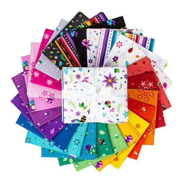 Bloom Fat Quarter Bundle 24 pieces - Riley Blake Designs - Pre cut Precut - Quilting Cotton Fabric