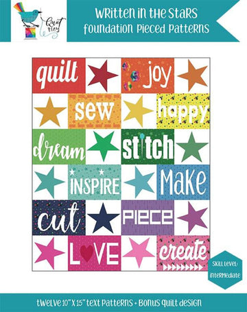 SALE Written in the Stars Quilt Booklet P160 - Kristy Lea  - Riley Blake Designs - INSTRUCTIONS Only - Multiple Projects