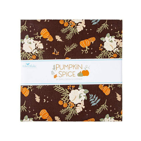 Image of the 10 inch stacker from the Pumpkin Spice collection by Riley Blake Designs. Depicts the main brown fabric on the front.
Cute Little Fabric Shop