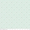Clover Farm from Riley Blake Designs. Image depicts scattered flowers and Xs on a light blue background. Quilting cotton fabric. 
Cute Little Fabric Shop