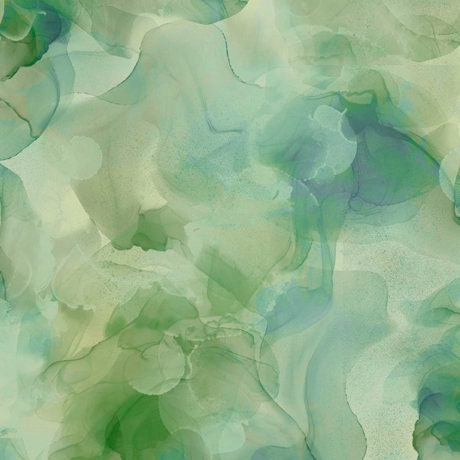 Aura Watercolor Blender 30198 Sage - QT Fabrics - Quilting Cotton Fabric