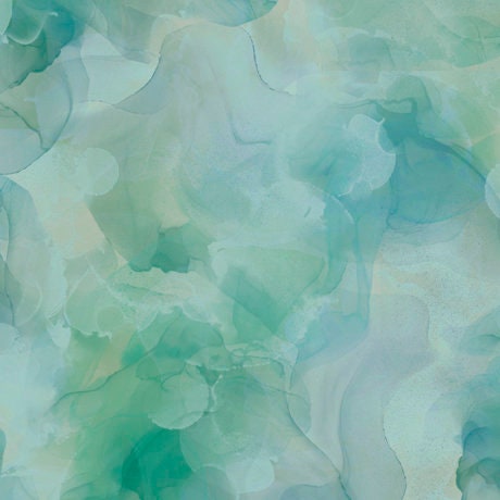 SALE Aura Watercolor Blender 30198 Seafoam - QT Fabrics - Quilting Cotton Fabric