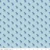 Cozy Christmas Reindeer C5364 Blue by Riley Blake Designs - Lori Holt - Quilting Cotton Fabric