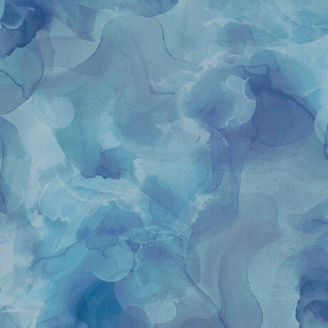 Aura Watercolor Blender 30198 Denim - QT Fabrics - Quilting Cotton Fabric