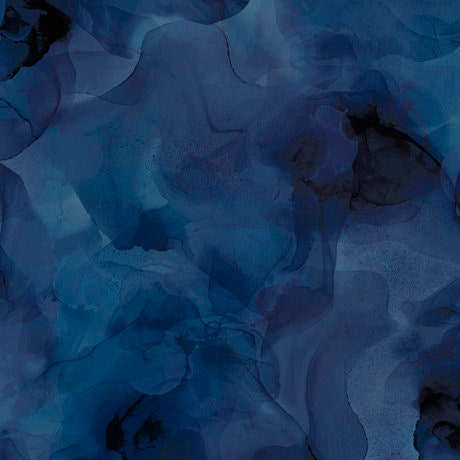 3 Yard Cut - SALE Aura Watercolor Blender WIDE Back 30199 Midnight - QT Fabrics - 107/108" Wide - Quilting Cotton Fabric