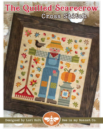 DEAL The Quilted Scarecrow Cross Stitch PATTERN P051-ISE-4055 - Riley Blake - Instructions Only - It's Sew Emma - Counted Cross Stitch