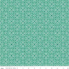 Granny Chic Stitches C8524 Teal - Riley Blake Designs - Lori Holt - Diagonal Geometric - Quilting Cotton Fabric