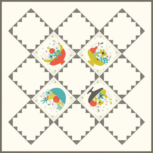 SALE Sixties Throwback Quilt & Pillow PATTERN P157 - Sandy Gervais - Riley Blake Designs - INSTRUCTIONS Only - Piecing