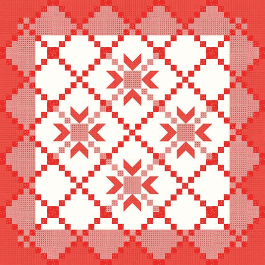 SALE Red White & Just Right Quilt PATTERN P157 - Sandy Gervais - Riley Blake Designs - INSTRUCTIONS Only - Piecing