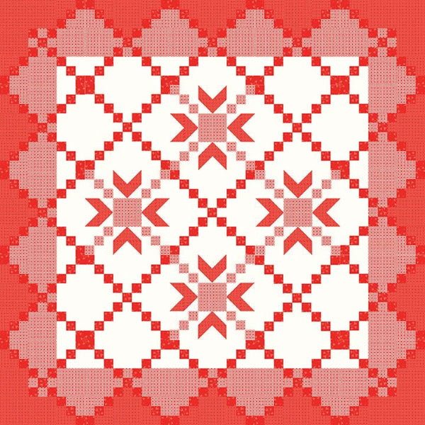 Red White and Just Right Quilt PATTERN P157 by Sandy Gervais - Riley Blake Designs - INSTRUCTIONS Only - Piecing