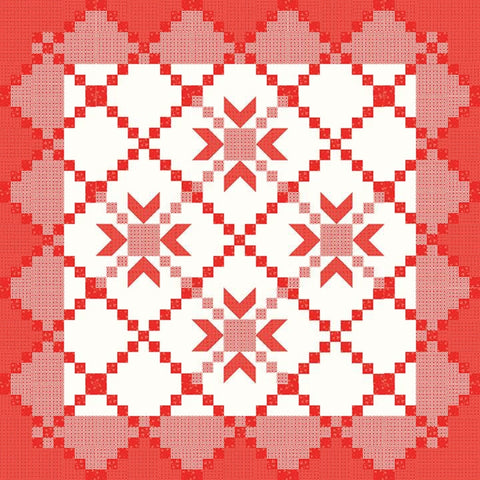 Red White and Just Right Quilt PATTERN P157 by Sandy Gervais - Riley Blake Designs - INSTRUCTIONS Only - Piecing