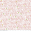 13" End of Bolt - SALE Jingle Bells Lyrics C14832 White - Riley Blake Designs - Christmas Text - Quilting Cotton Fabric