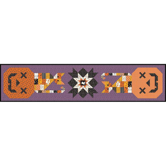 SALE Calico Cats & Jacks Boxed Runner Kit KT-14501 - Riley Blake - Box Pattern Fabric - Halloween - Beggar's Night - Quilting Cotton