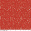 Image of Christmas Is in Town Doodles Red by Riley Blake Designs. Features outlines of Christmas icons, including  reindeer, presents, holly, snowmen, and stars on a red background.
Cute Little Fabric Shop