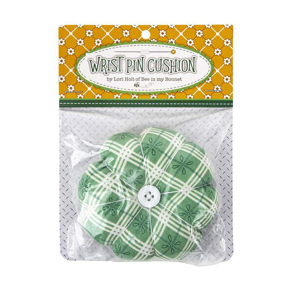 SALE Lori Holt Bee Plaid Wrist Pin Cushion ST-27265 - Riley Blake Designs - Approximately 1" x 4"