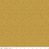 A Pear-fect Christmas Calling Words C14974 Gold - Riley Blake Designs - Text The Twelve Days of Christmas - Quilting Cotton Fabric
