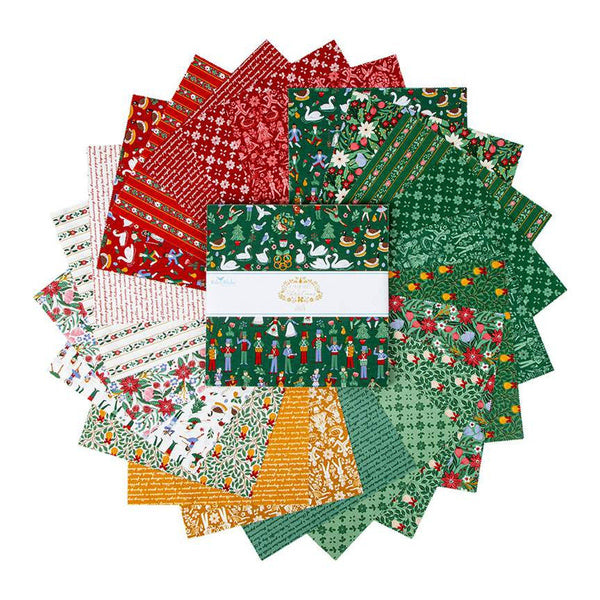 A Pear-fect Christmas Layer Cake 10" Stacker Bundle - Riley Blake Designs - 42 piece Precut Pre cut - Quilting Cotton Fabric