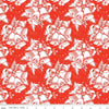 Fat Quarter End of Bolt - SALE Jingle Bells Christmas Bells C14831 Red by Riley Blake Designs - White Bells Ribbons - Quilting Cotton Fabric