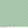Fat Quarter End of Bolt - SALE Jingle Bells Plaid C14836 Multi - Riley Blake Designs - Christmas Diagonal - Quilting Cotton Fabric