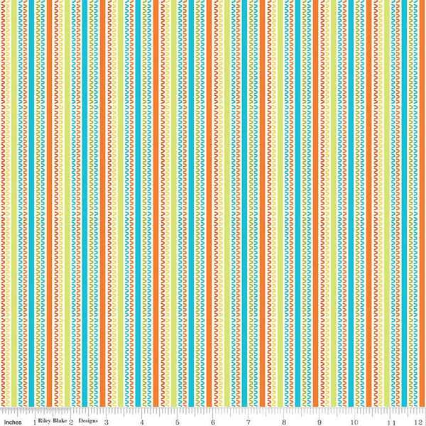 Here Comes the Sun Stripes C14818 Multi by Riley Blake Designs - Stripe Striped - Quilting Cotton Fabric