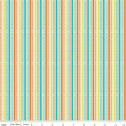 Here Comes the Sun Stripes C14818 Multi by Riley Blake Designs - Stripe Striped - Quilting Cotton Fabric